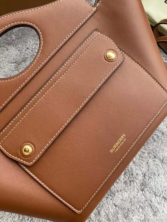 Official First Bag Ru BURBERRY Tote Pocket 0506